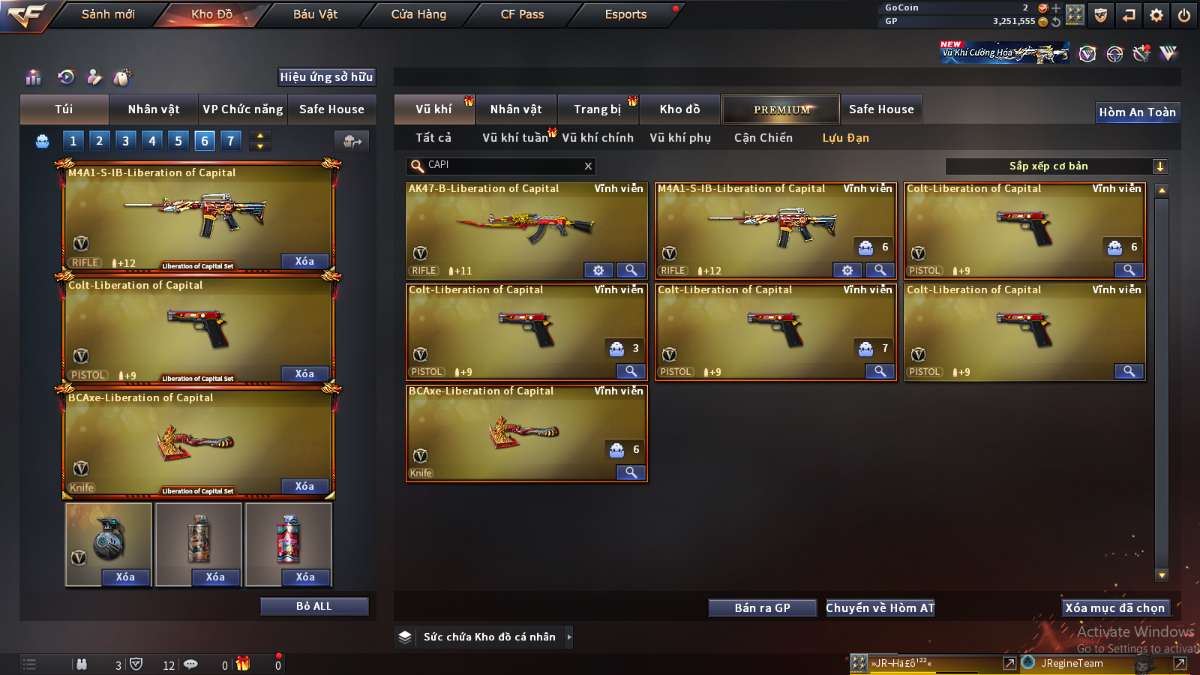 shop acc cf uy tin gia re